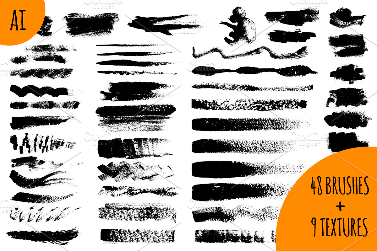 Vector texture brushes, a Brush Add-On by MariShop (Photo 1 of 3)