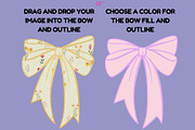 Coquette Bow Canva Frames Template, a Design Template by GraphiCarola (Thumbnail 2 of 6)