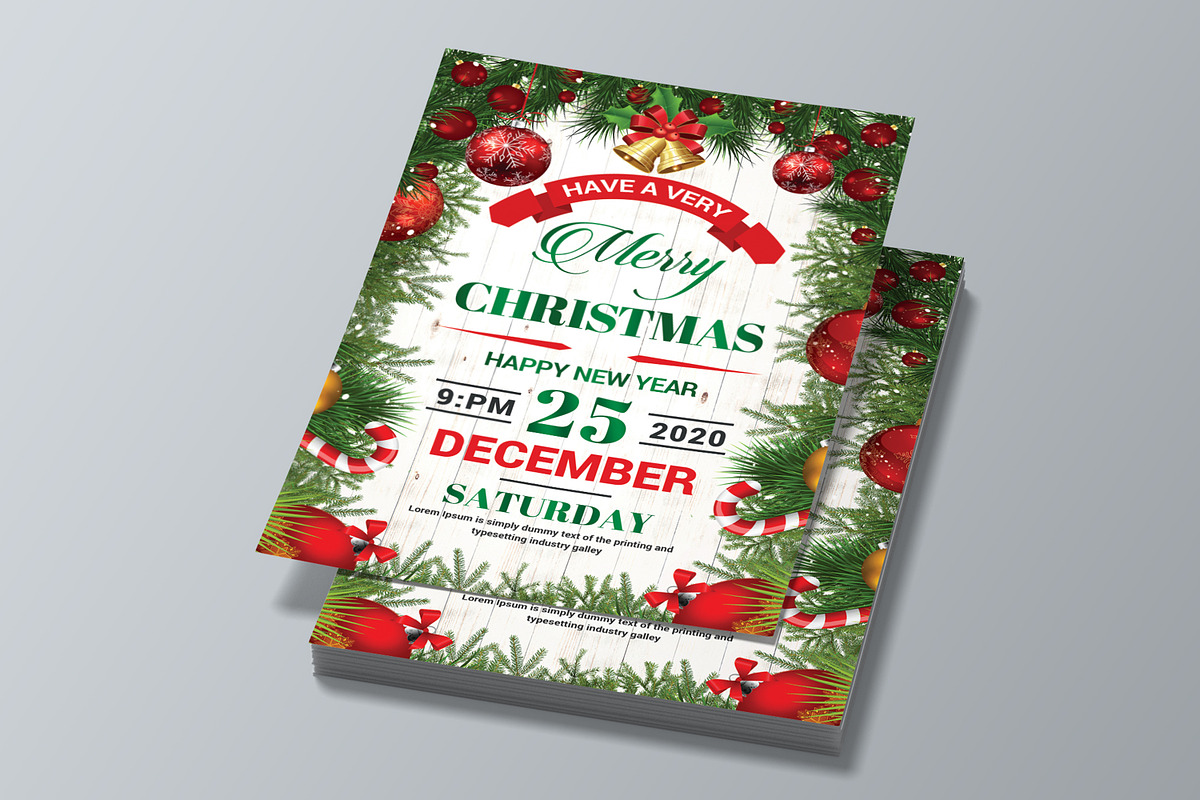 50-Christmas Flyers Bundle, a Flyer Template by AfzaalGraphics (Photo 5 of 49)