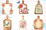 Watercolor Mother's Day Cutting Boar, an Illustration by Canvas Craft (Thumbnail 2 of 3)