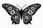 Flying Butterfly Vector Silhouette, an Illustration by Amazin_art (Thumbnail 4 of 21)