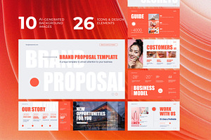 Minimal Brand Proposal Template |PPT, a Presentation Template by Preza Buro