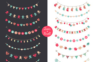 Holiday Garland Brushes Set