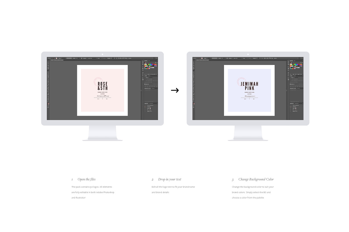 50 Logos — Brand Kit, a Branding & Logo Template by Studio Standard (Photo 9 of 10)