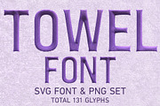 Towel SVG Font & PNG Set, a Sans Serif Font by Creative Graphics (Thumbnail 1 of 7)