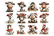 Beach Animals Watercolor Clipart Set, an Animal Illustration by Nicolle's Colorful Art (Thumbnail 4 of 10)