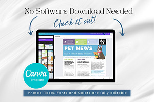 Canva Newsletter Template Pet Care