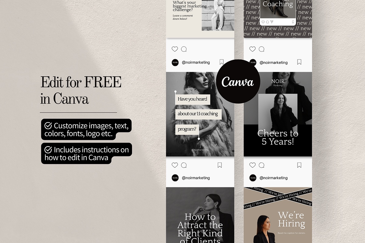 Marketing Agency Instagram Templates preview 4