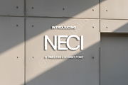 Neci - Elegant Modern Serif Typeface, a Font by Astuti Studio (Thumbnail 1 of 16)