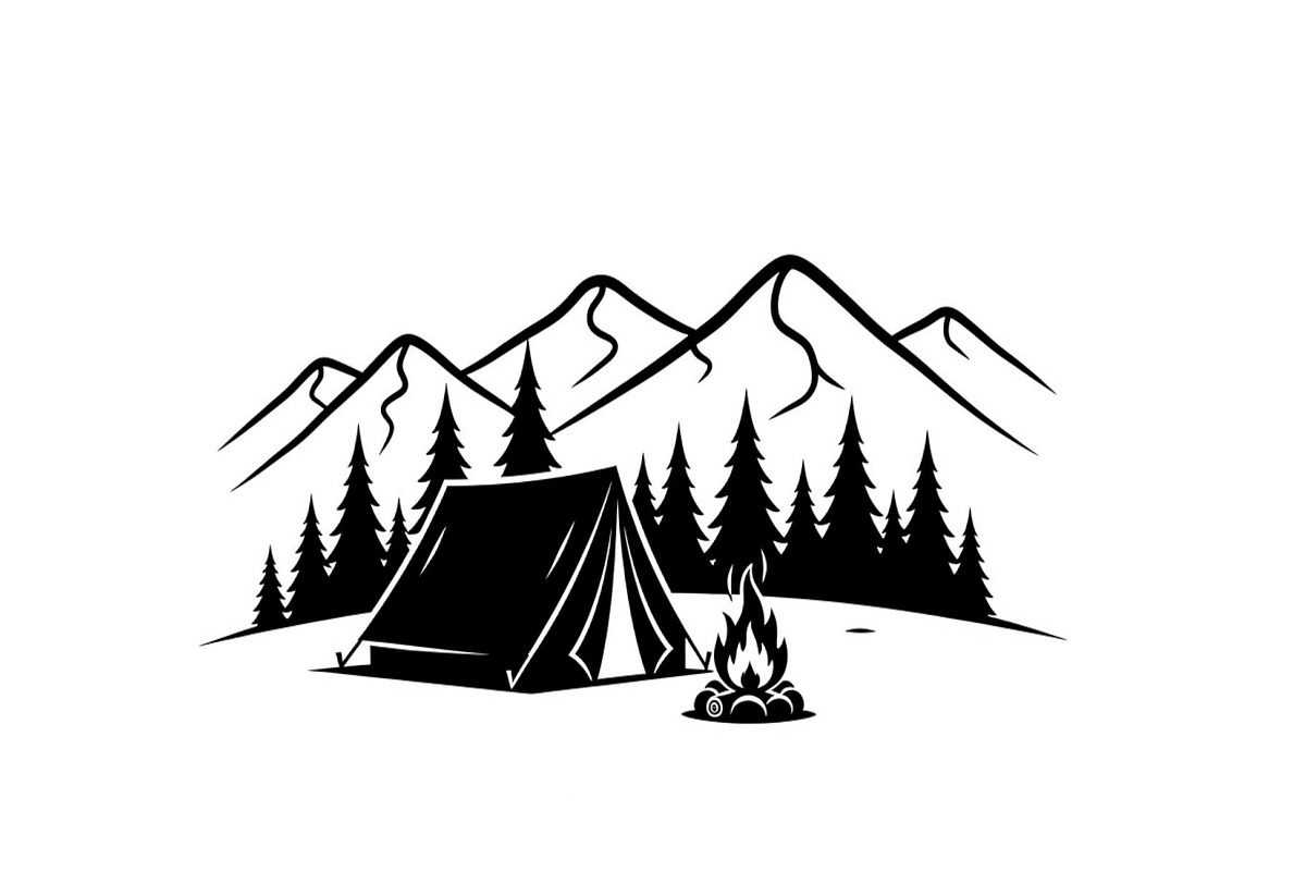 50 Camping Mountain Vector Bundle, an Illustration by jahid234 (Photo 21 of 51)