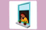 Little Girl Praying, an Illustration by 611 Studio (Thumbnail 5 of 5)