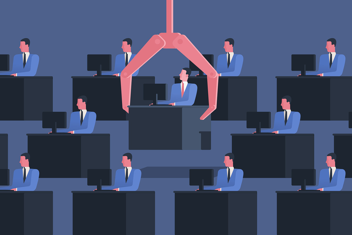 Employee dismissal concept, a Work Illustration by Good Studio (Photo 2 of 3)