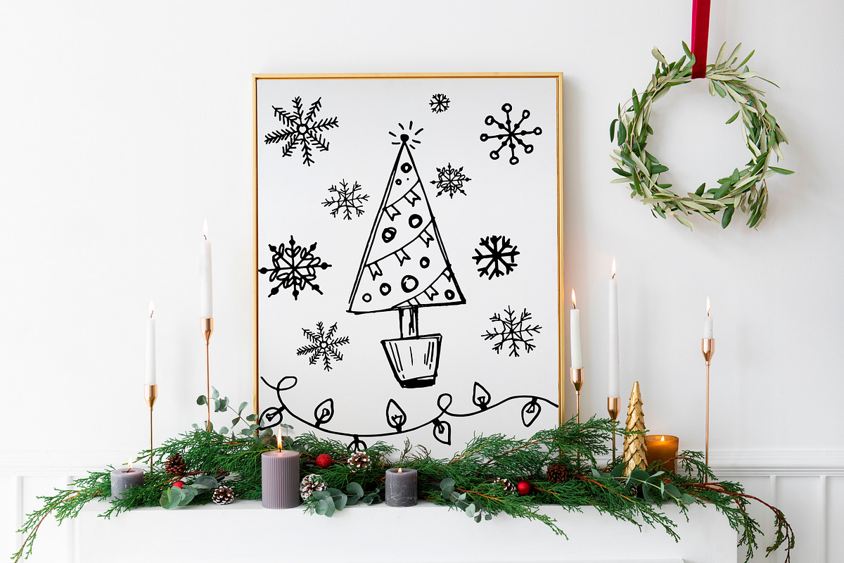 Doodle Christmas Illustrations, an Object Graphic by Graphic Soul (Photo 2 of 5)