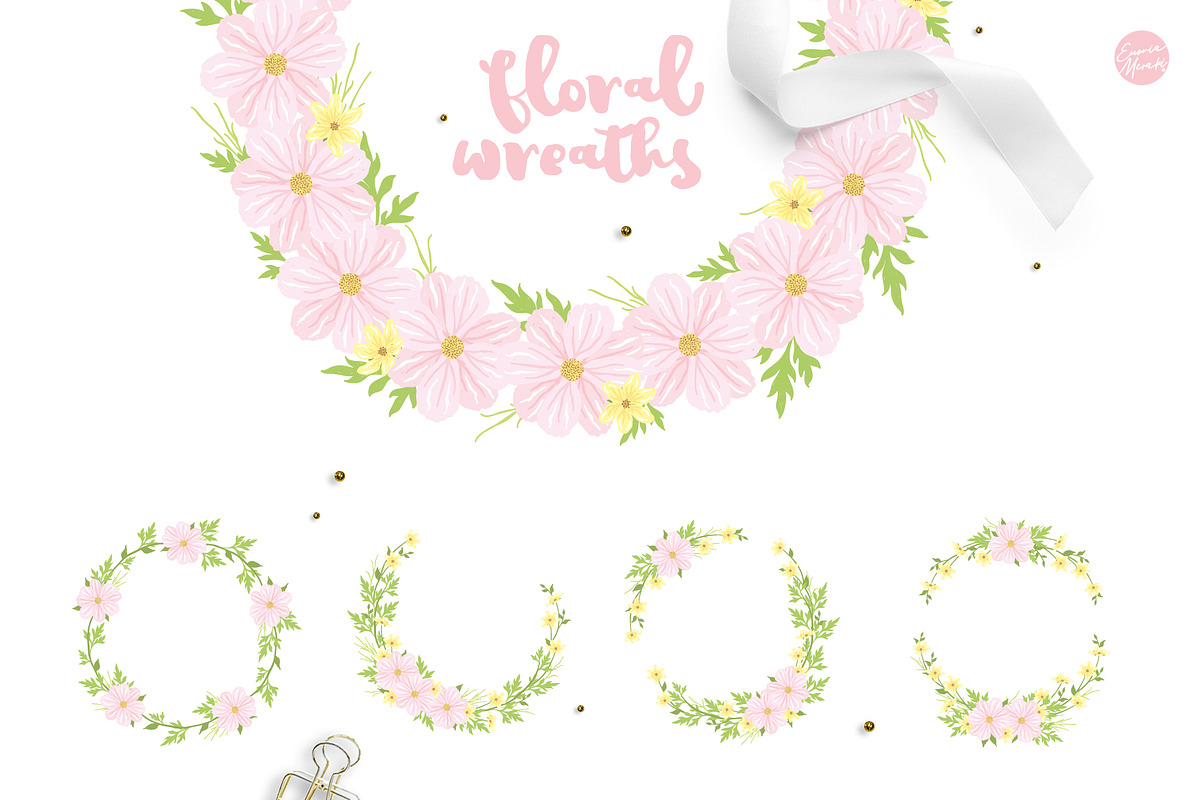 Pink Flower Baby Shower - Summer Set, an Illustration by Euonia Meraki (Photo 5 of 10)