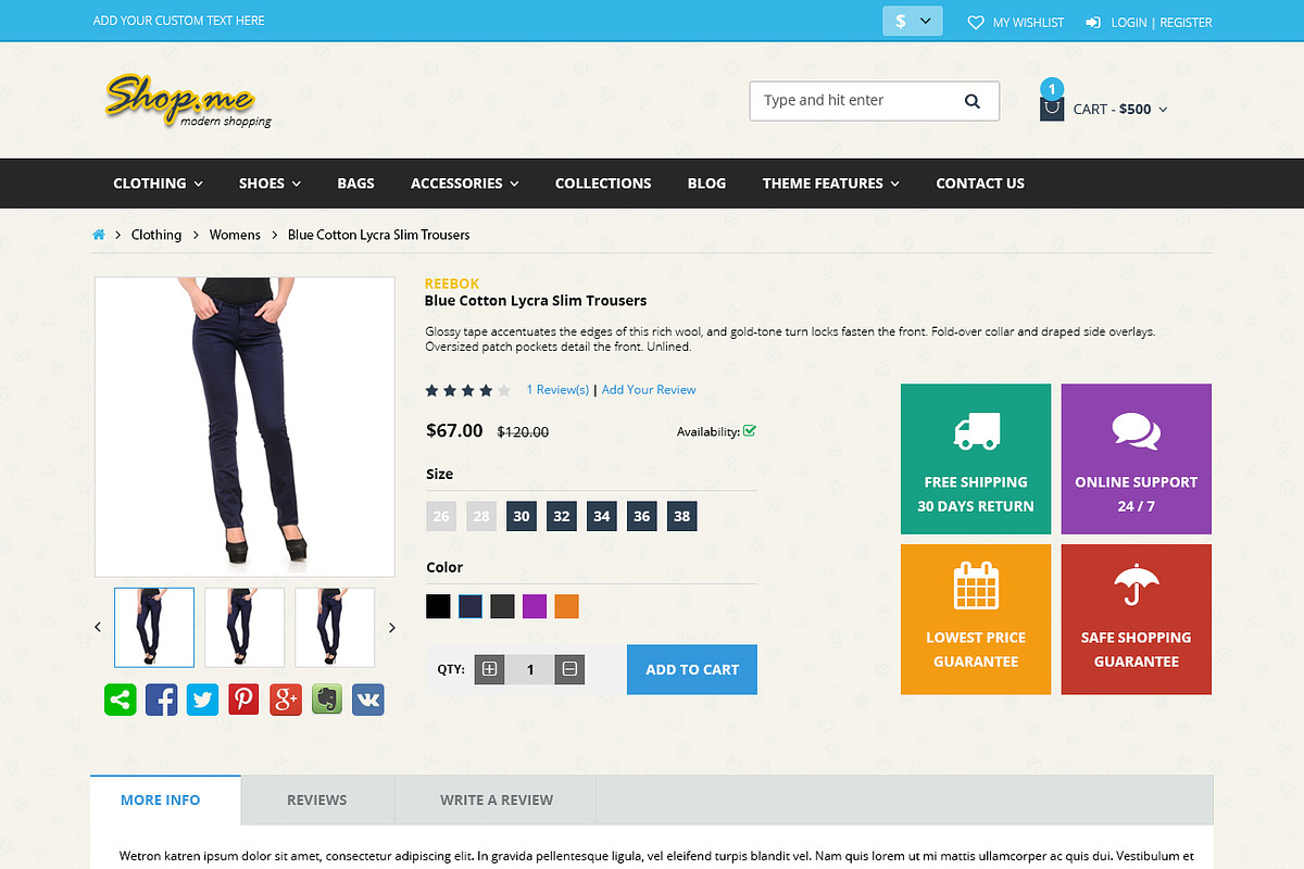 Shopme Ecommerce PSD Template, a Websites & App Template by DesignMarket (Photo 2 of 4)