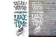 7 Lake Hand Lettering Signs, a Decorative Illustration by Paul Lesser (Thumbnail 7 of 8)