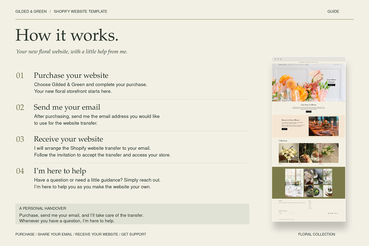 Shopify Theme for Florists, a Shopify Template by Layl Atelier (Photo 8 of 8)