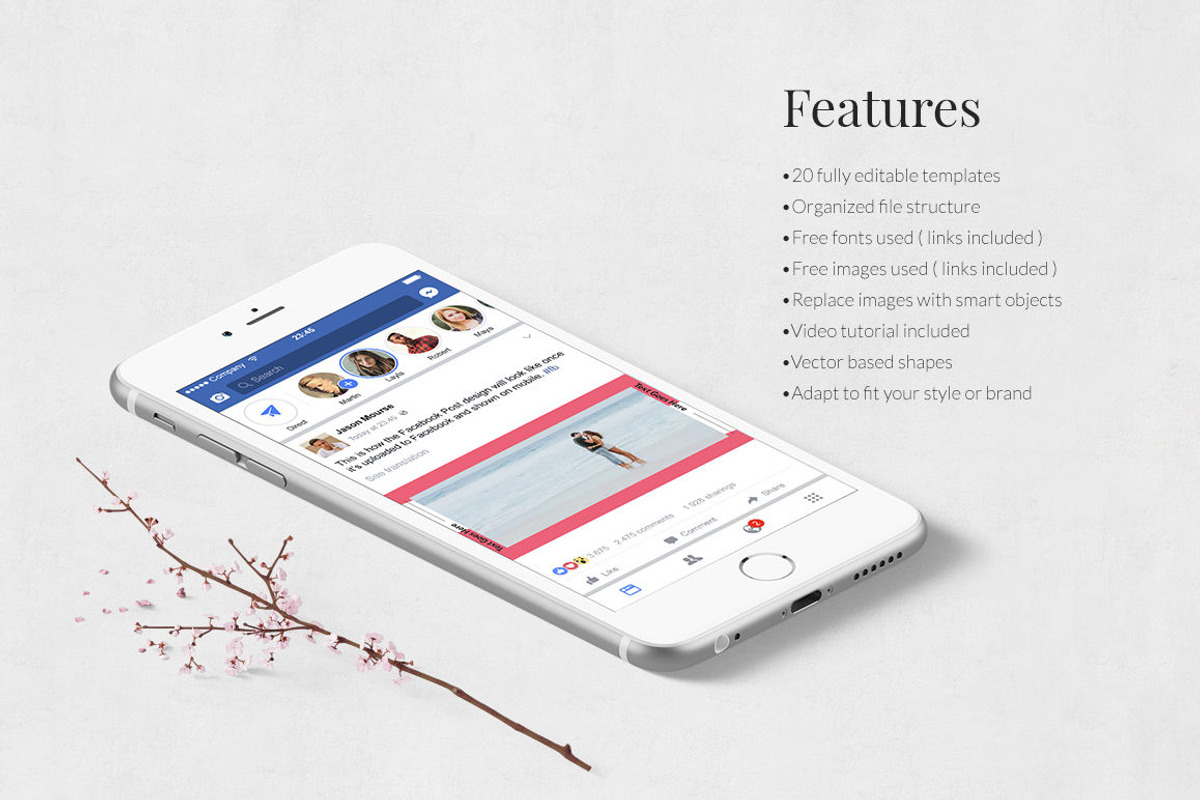 Love Facebook Posts, a Social Media Template by Social Corner Graphics (Photo 3 of 7)