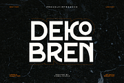 Deco Bren - Modern Font, a Sans Serif Font by Viswal Studio (Thumbnail 1 of 10)