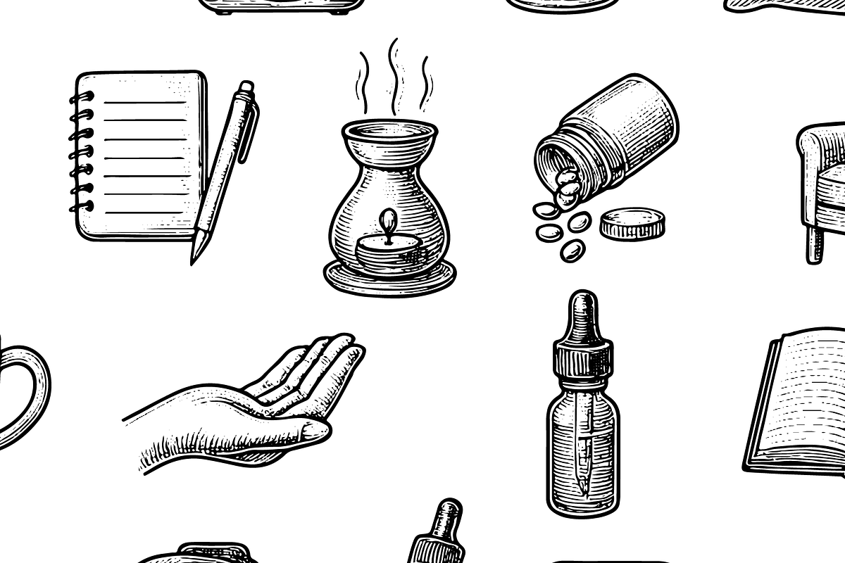 Sleep Wellness Engraving Icons, an Object Graphic by RT Studio (Photo 4 of 4)