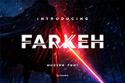 FARKEH FONT, a Sans Serif Font by Kreabie (Thumbnail 1 of 6)