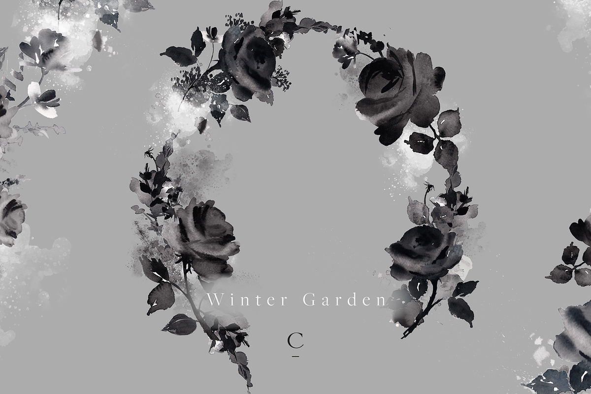 Winter Garden Clip Art, an Illustration by Create The Cut (Photo 2 of 14)