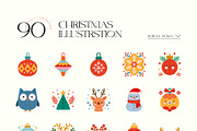 Christmas Illustration Clipart Kit, a Seasonal Illustration by Leleka.Store (Thumbnail 9 of 15)