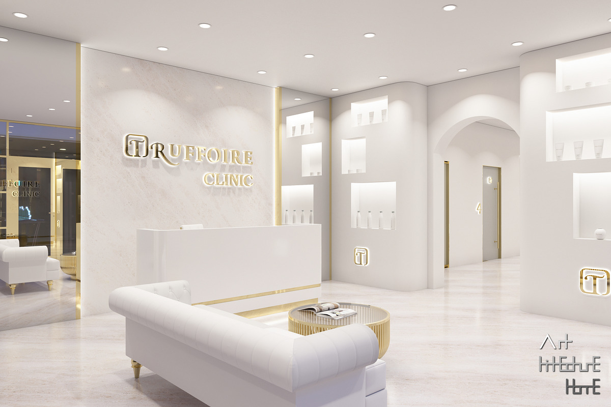 Clinic Interior 3D Mockup skp, obj, an Architecture 3D Model by Arthitecture Home (Photo 3 of 7)