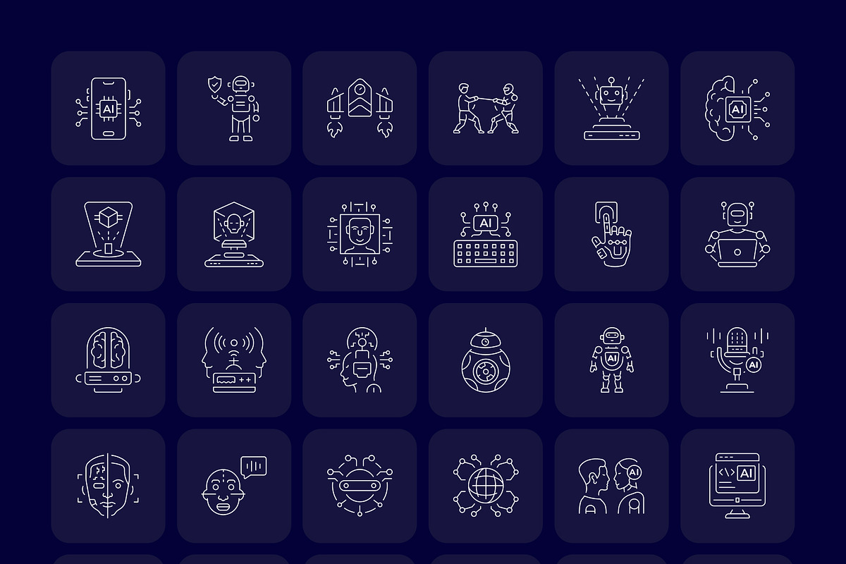 1700 Technology and Futuristic Icon, an Outline Icon by Prosymbols (Photo 22 of 30)