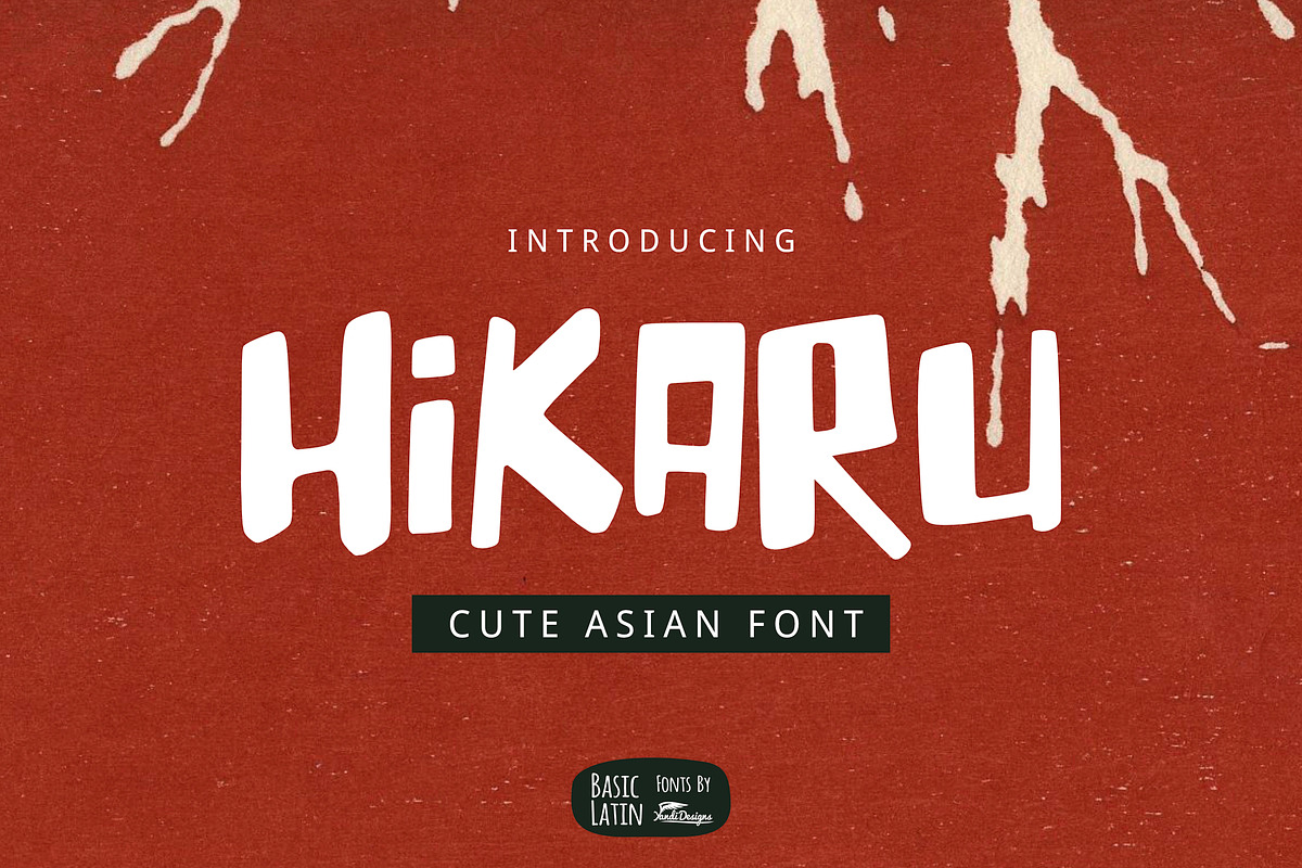 Hikaru Asian Font, a Font by YandiDesigns (Photo 1 of 5)