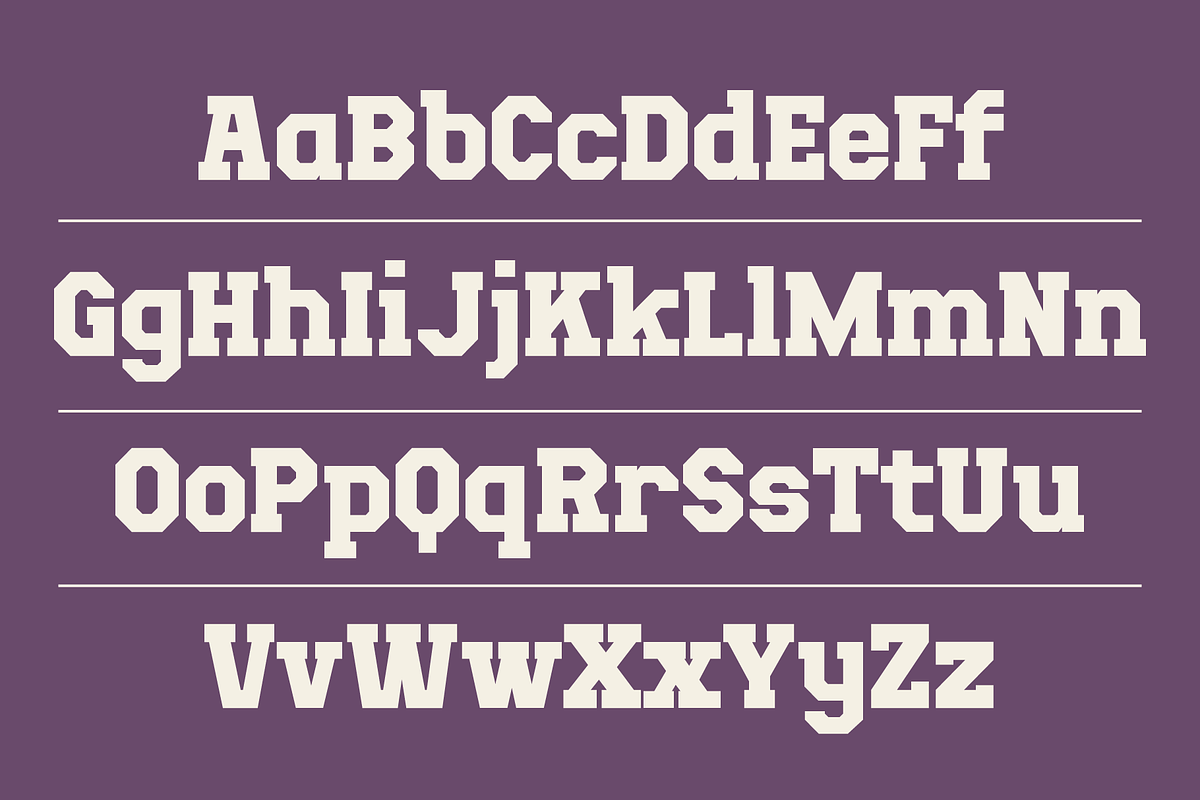 Top Slab – Retro Varsity Slab Serif, a Slab Serif Font by Tiptop Graphic (Photo 3 of 10)