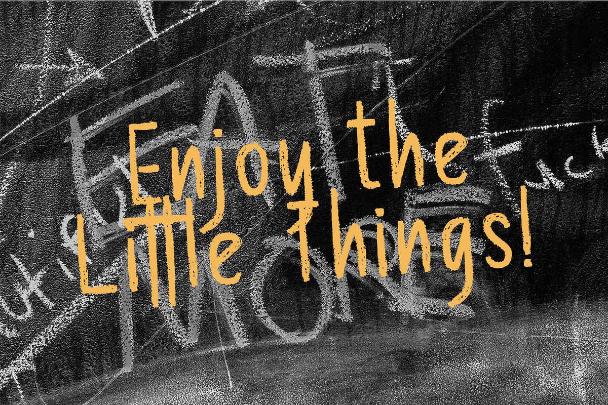 Chalk Board - A Handmade Chalk Font, a Handwritten Font by StringLabs (Photo 9 of 15)