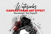 Watercolor Canvas Frame Art Effect, an Action Add-On by MRI STUDIO (Thumbnail 31 of 34)