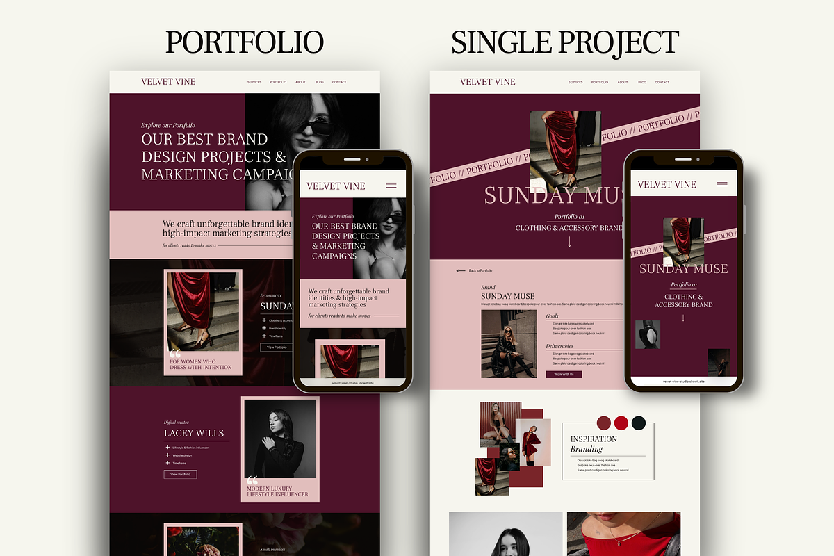 Dark Moody Agency Portfolio Website, a Squarespace Template by Warmsoulgallery (Photo 4 of 11)