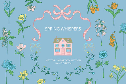 Spring Whispers vector clipart