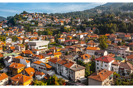 Houses in neighbourhood of Sarajevo