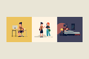Everyday Life of a Female Character, a Person Illustration by Masha Tace (Thumbnail 2 of 2)
