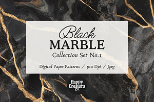 Black Marble Texture Patterns 1