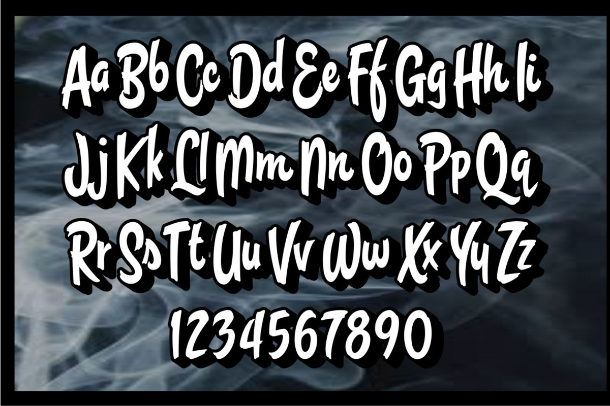 Backfire, a Script Font by Art And Sign Unlimited (Photo 2 of 5)