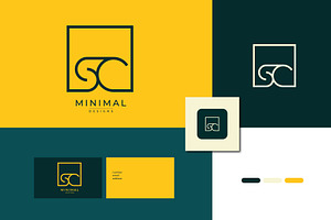 Monogram icon logo SC, a Branding & Logo Template by idesign_4u