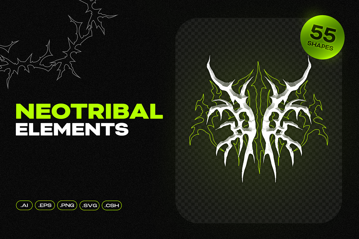 Neotribal Elements, an Object Graphic by KXIRU (Photo 1 of 5)