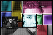 Halftone Collage Reactor FX Action, an Action Add-On by Studio Retouch (Thumbnail 2 of 13)
