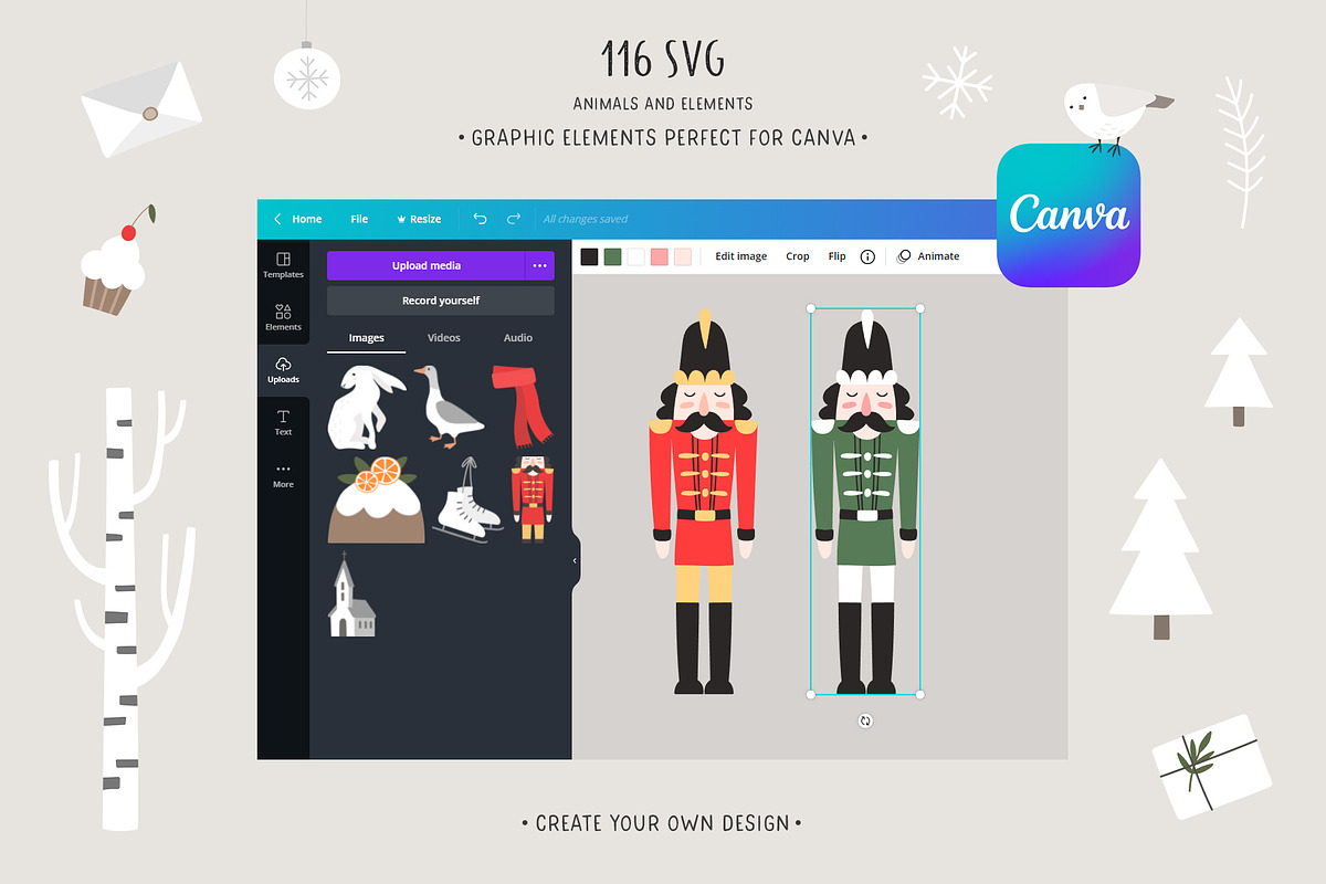 Scandi Christmas. Winter collection, a Seasonal Illustration by Kreker Kate (Photo 5 of 11)