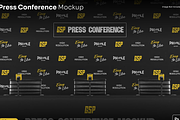 Press Conference Mockup, an Advertising Mockup by graphicsauce (Thumbnail 1 of 4)