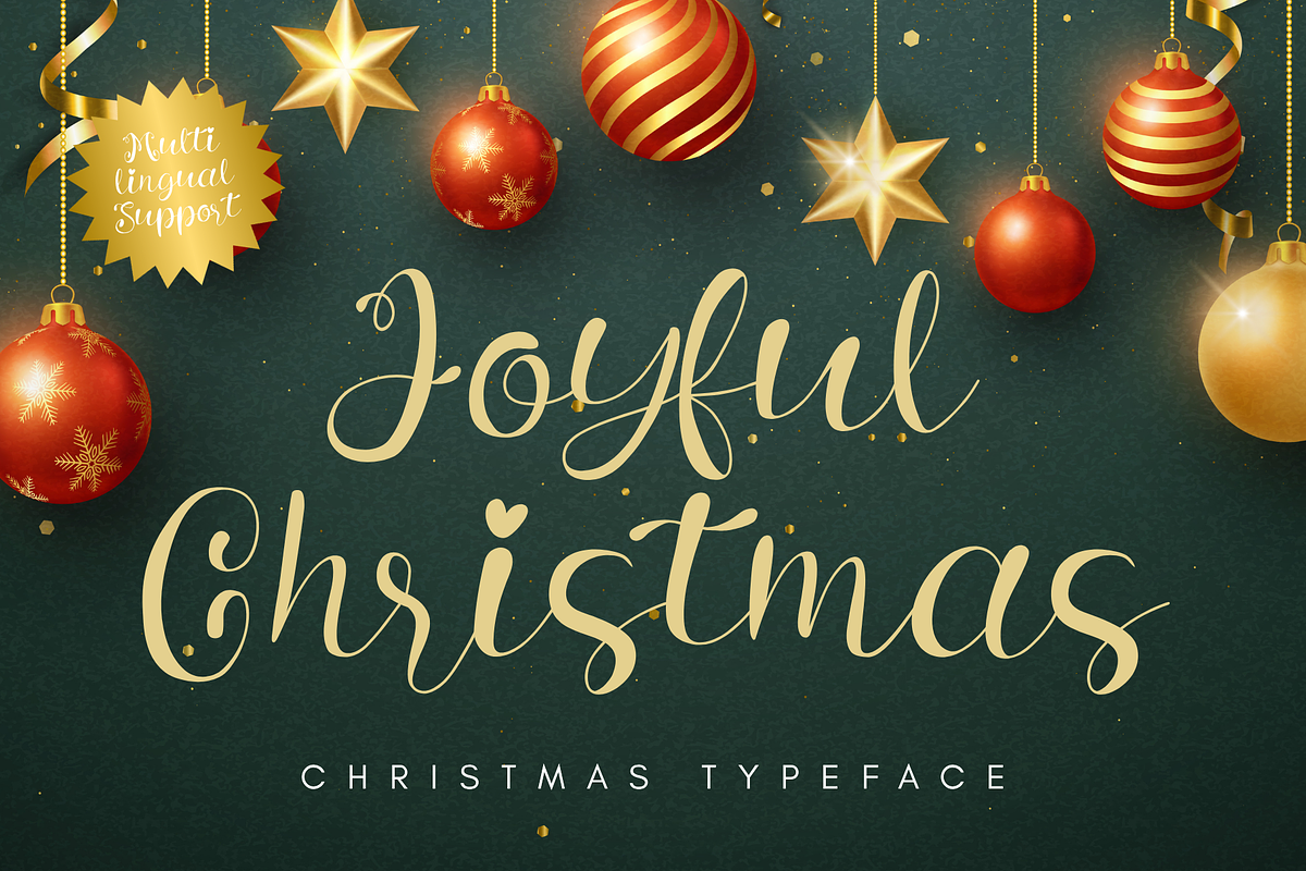 Joyful Christmas is Christmas font, a Script Font by Brown Cupple (Photo 1 of 12)
