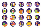 Eid Mubarak Vector Illustrations, a Person Illustration by Vector Portal (Thumbnail 4 of 6)