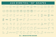 Dimetric 3D Toolkit, a Shape Add-On by Brian Ritter Design (Thumbnail 5 of 11)