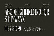 Golden Elegant Serif Font Typeface, a Serif Font by Perfectype (Thumbnail 6 of 6)