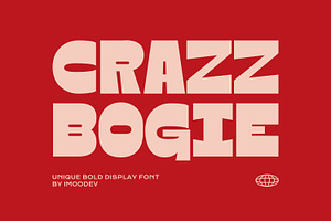 Crazy Bogie - Bold Display Typeface, a Sans Serif Font by Imoodev