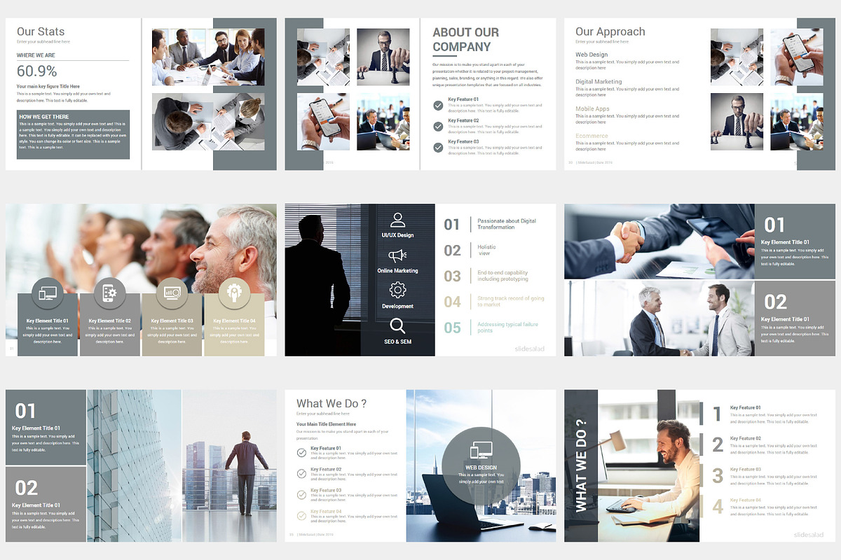Modern Company Profile PowerPoint, a Presentation Template by SlideSalad (Photo 9 of 37)
